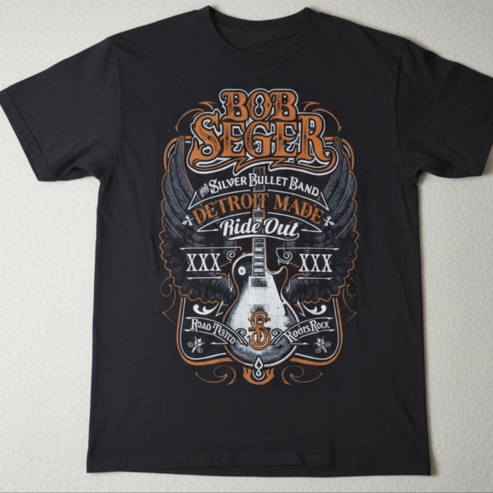 [[Unbranded]] Black Bob Seger Concert Graphic T-Shirt